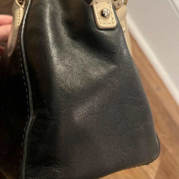 Kate Spade Crossbody Satchel purse - black and tan - Picture 5 of 8